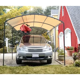 ShelterLogic Runddach-Carport 2,70 x 4,90 m schwarz