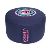 yogabox Yogakissen Chakra - dunkelblau / Symbol: Kehlkopf-Chakra (Vishudda) 33 x 15,0 cm 1 St