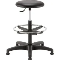Galaxus Markenlos, Bürostuhl, Hocker Teknik 05 1MEA03PGAIAA Kunstleder Schwarz