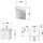 Duravit No.1 Möbelset 550, inklusive Waschtisch, mit Spiegel, N10162018180000,