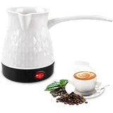 BORDEAG Elektrische Kaffeekanne, 500ml Elektrische Türkische Kaffeemaschine, 600 W, 220V Espressokocher Induktion, Türkischer Kaffeekocher, für Zuhause Mokkakocher Teekanne Turkish Coffee Pot