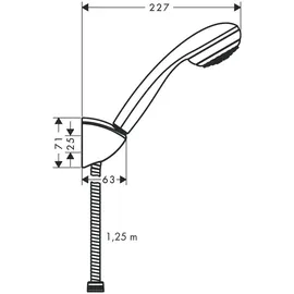 Hansgrohe Crometta 85 Mono Brauseset chrom 27576000