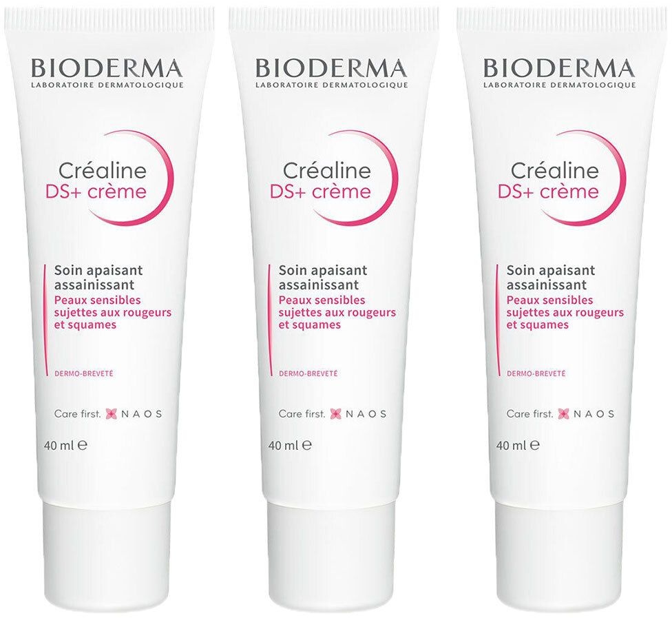 Bioderma Créaline DS+ Crème apaisante assainissante 3x40 ml crème