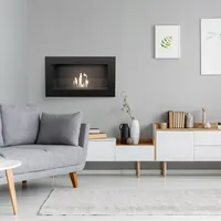 Kratki Wandkamin GOLF schwarz