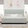 vidaXL Boxspringbett 200 x 200 cm Silber