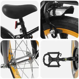 vidaXL Kinderfahrrad 16 Zoll schwarz