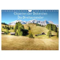 Calvendo Giganten der Dolomiten - Die Dreitausender (Wandkalender 2026