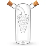 wilmax england 2in1 Glas Essig-Öl-Flasche 250 ml / 50 ml