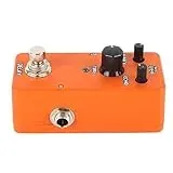 AOWINHIT E-Gitarre Single Block Effector, E-Gitarren-Effekte Pedal Mini-Modulation Verstärker Simulation Pedal für Musiker Metal (Orange Verzögerung)