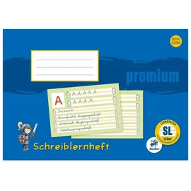 Staufen Staufen® Schreiblernheft Premium Lineatur SL FMZ liniert DIN A4 quer ohne Rand, 16 Blatt, 1 St.