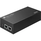 TP-Link TL-POE170S Injektor (2 Gigabit-Ports, kompatibel mit 802.3af /at/bt, Gesamtleistung mit bis zu 60W, Wandmontage und Desktop-Design, Plug and Play) Schwarz