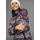 POLARINO Fleecepullover in Fuchsia-navy | Gr.: 44/46,