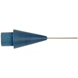 BestLivings Seilspanngarnitur Wand zu Wand 5m, Kegel in Holz Blau, Draht Garnitur als Aufhängung für Gardinen, Vorhänge, Fotos, Bilder, Kleiderbügel