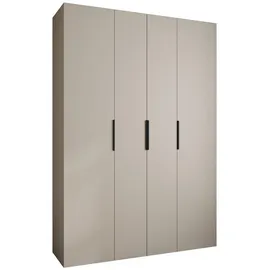 abiks möbel Drehtürenschrank COMO 170 x 245,5 x 40 cm Schwarz