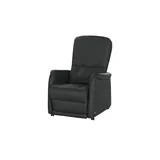 HIMOLLA Fernsehsessel 7568 Leder 77 x 110 x 93 cm Schwarz elektrisch