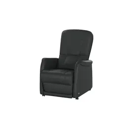 HIMOLLA Fernsehsessel 7568 Leder 77 x 110 x 93 cm Schwarz elektrisch