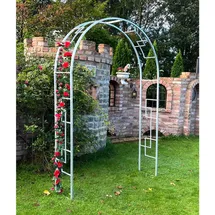 DanDiBo Ambiente Rosenbogen 150 x 222 x 34 cm Silber