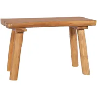 VidaXL Gartenbank 80 cm Massivholz Teak