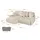 altdecor Ecksofa Cord 2-Sitzer Beige