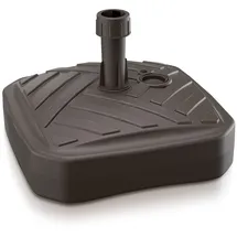 Prosperplast Schirmständer Quadratisch Polyethylen 39 x 39 x 13 cm Braun