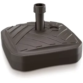 Prosperplast Schirmständer Quadratisch Polyethylen 39 x 39 x 13 cm Braun
