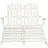 2-Sitzer Adirondack Gartenbank mit Fußstütze 119,5 x 147,5 x 89,5 cm weiß 315909
