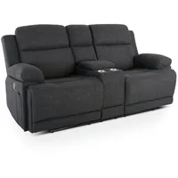 RABURG Kinosessel, 2er-Fernsehsessel, mit mechanischer Relaxfunktion, Webstoff, in Anthrazit,
