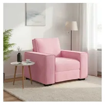 vidaXL Sessel vidaXL Samt 52,8 x 84 x 76,8 cm Rosa