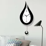 Xintang Wanduhr Mit Geräuschlosem Design, Pendeluhr Mit Wassertropfen-motiv, Modernes Design Im Nordischen Stil, Wohnzimmer-wanduhr, Kreative Schlafzimmer-wanduhr - Crezuo
