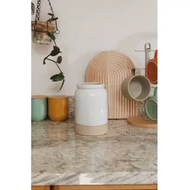 KitchenCraft Utensilienhalter 12 x 12 x 18 cm Farbe Cream