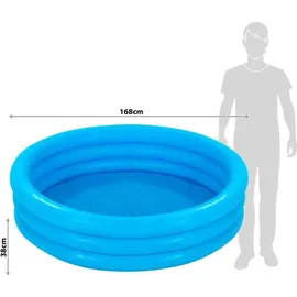 Intex Crystal Blue Planschbecken 114 x 25 cm (NEU)