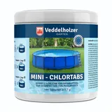 Veddelholzer 180 Mini Chlortabletten. Schnelllösliche Multitabs für Pool, Aufstellpool, Planschbecken, Gartenpool, Kinderpools & Whirlpool Wasserpflege. Pool Zubehör Poolreinigung & Desinfektion