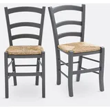 So"home 2er-set Stühle Perrine Im Landhausstil' grau 