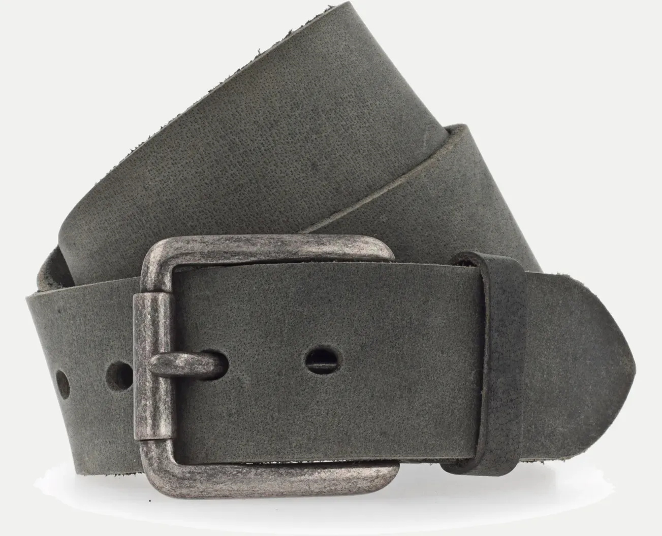 Gürtel aus Leder Schwarz 100