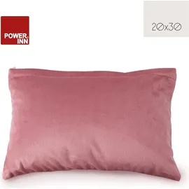 POWER INN Wärmekissen 20 x 30 cm Samtoptik rosa | mit Akku