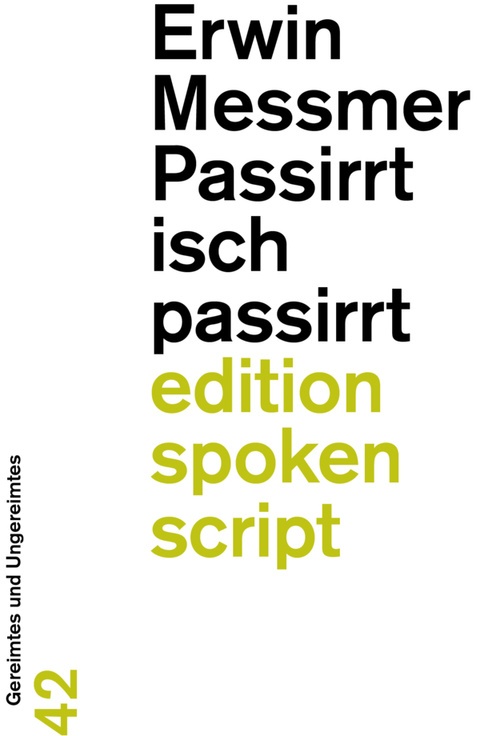 Passirrt Isch Passirrt - Erwin Messmer  Kartoniert (TB)