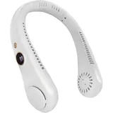 Nackenventilator, Mini-tragbarer Ventilator, 5 Geschwindigkeitsstufen, Wiederaufladbarer Akku, Usb-ventilator Für Zuhause, Büro, Reisen, Outdoor (weiß)