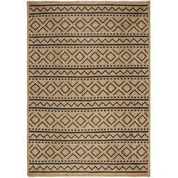 Kadima Design Nachhaltiger Jute-Teppich `Neath Scott` mit geometrischem Muster. 200x290 cm