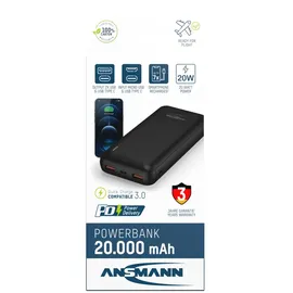 Ansmann PB320PD 20000 mAh schwarz