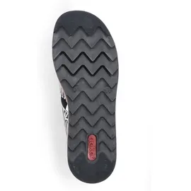 Rieker Pantolette weiß kombi. in Gr. 42 - Bunt - 42