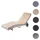 MCW MCW-D80 Gartenliege 205 x 72 x 91 cm grau/beige