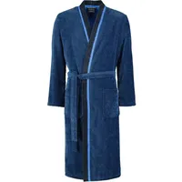 CAWÖ Bademäntel Herren Kimono 4839 blau-schwarz - 19 in blau-schwarz - 19 | Gr.: XL