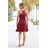 Kidsworld Jerseykleid "Viskosekleid für Mädchen", Mädchen, Gr. 140/146, N-Gr, rot (bordeaux), Jersey, Obermaterial: 100% Viskose.