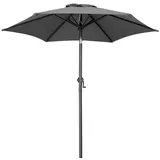 Kingsleeve Sonnenschirm Ø 200 cm Aluminium anthrazit