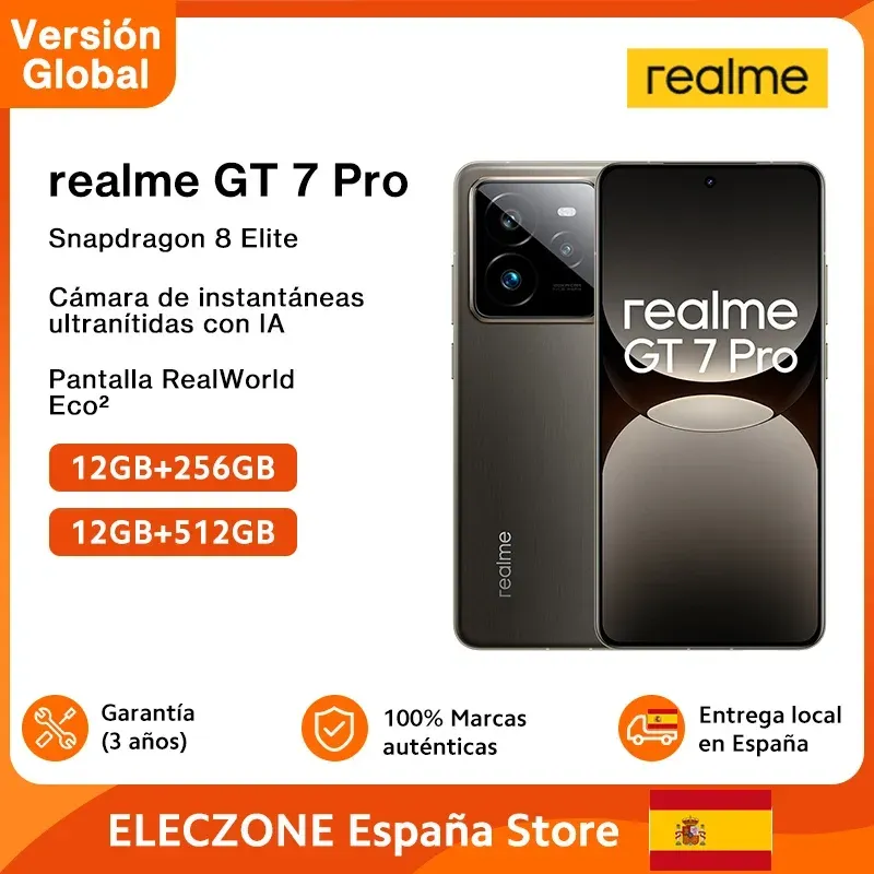 Globale Version realme GT 7 Pro 5G Smartphone Snapdragon 8 Elite AI Ultraklare Snap Kamera RealWorld Eco2 Display 6500mAh Akku 120W Charge NFC AI Smartphone Globale Version realme GT 7 Pro 5G Smartphone Snapdragon 8 Elite AI Ultraklare Snap Kamera RealWorld Eco2 Display 6500mAh Akku 120W Charge NFC AI Smartphone