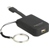 DeLock USB-C Adapter Mini DisplayPort 0,03 m Schwarz