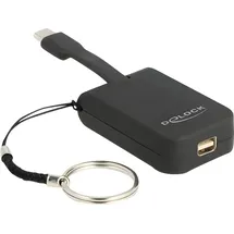 DeLock USB-C Adapter Mini DisplayPort 0,03 m Schwarz