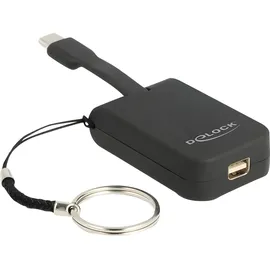 DeLock USB-C Adapter Mini DisplayPort 0,03 m Schwarz