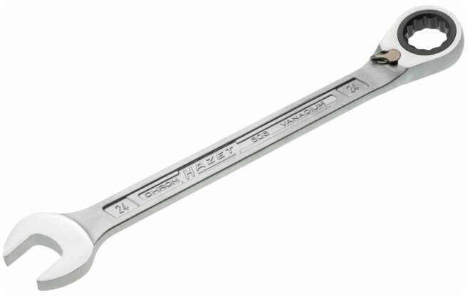HAZET Knarren-Ring-Maulschlüssel 606-24 24 mm