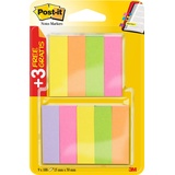 Post-it 670-6+3 Haftstreifen Page Marker (schmal, 15 x 50 mm) 9 x 100 Blatt, neonpink/-grün/-gelb/-orange/-violett